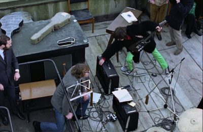 Beatles rooftop concert best moment George Harrison turning his amp back on