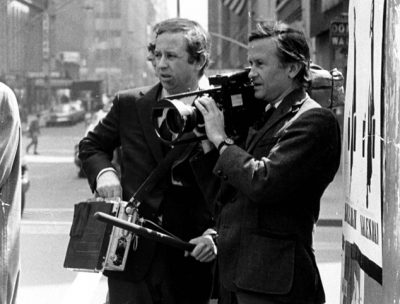 The Maysles brothers filming “What’s Happening! The Beatles in the U.S.A,”
